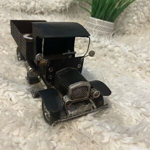 Antique Metal Open Bed Hauling Truck 12” W Rubber Tires